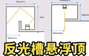 Descargar video: 4种反光槽布灯方式，悬浮顶灯效对比