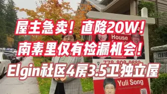 南素里独立屋 业主直降20w急售