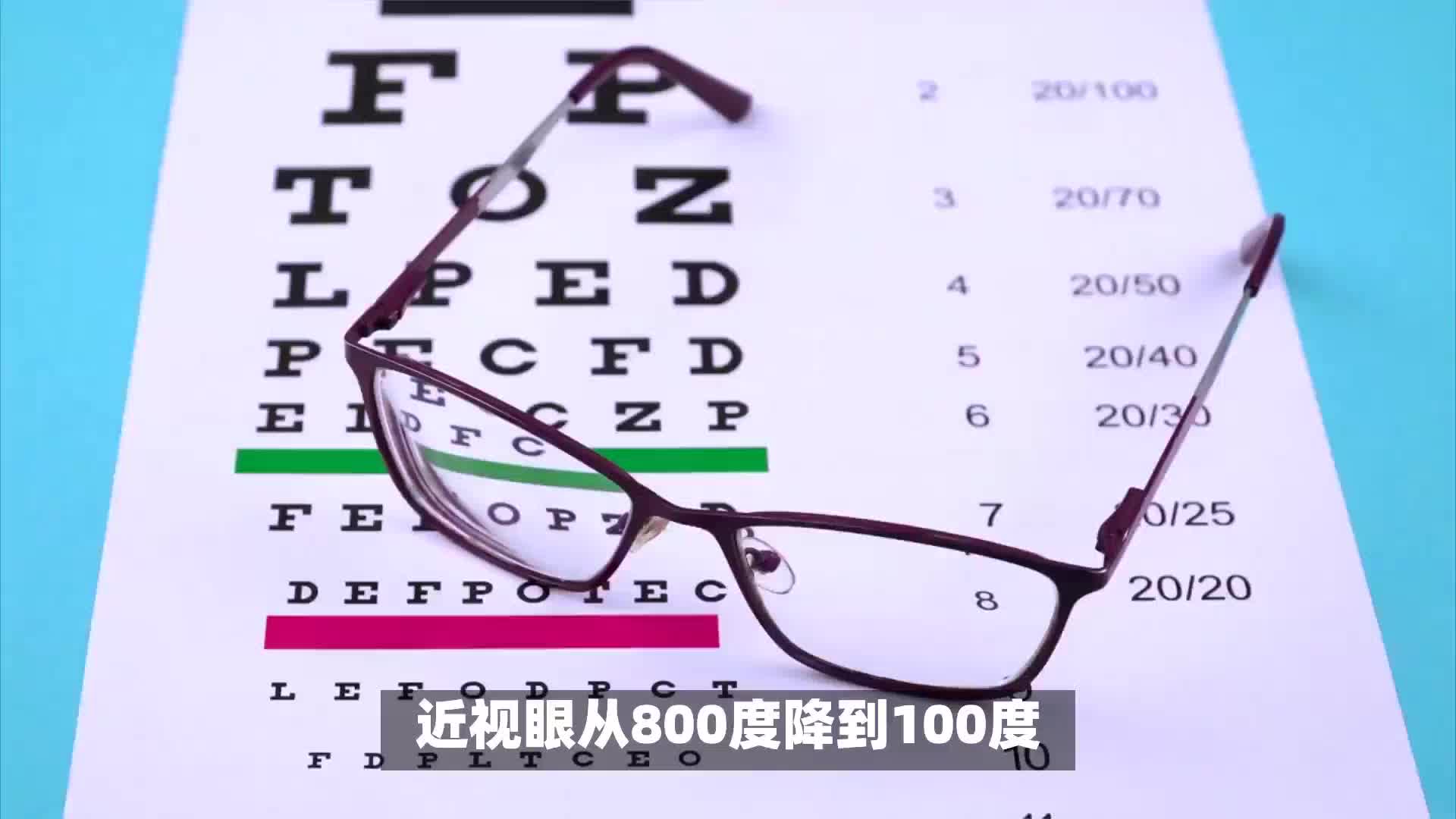 近视眼真的可以从800度减到300度吗?