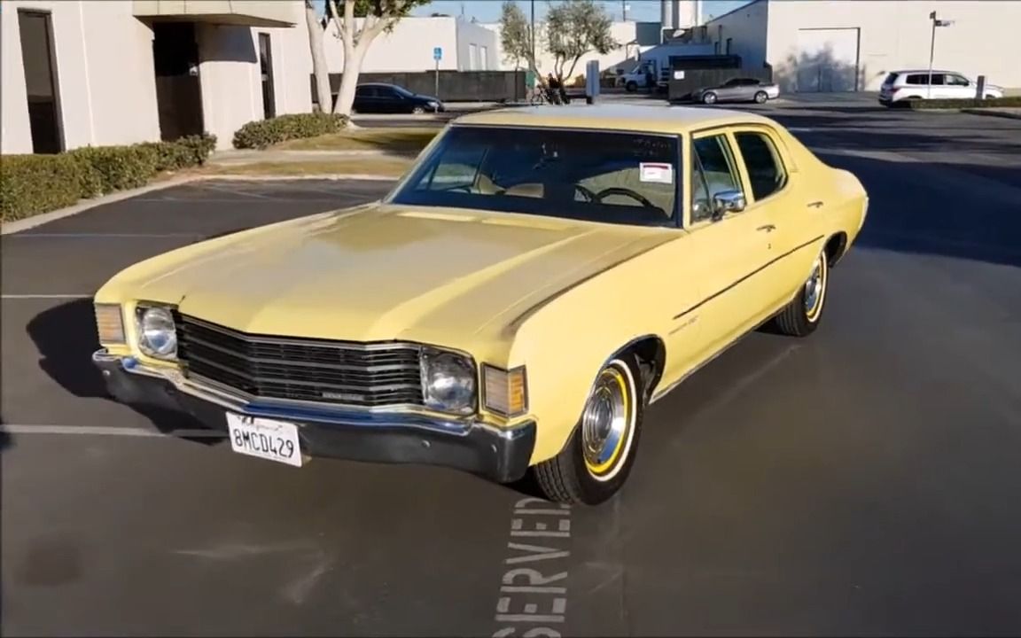 70年代初期的通用汽车后驱a平台四门轿车- 1972 雪佛兰 (chevrolet)