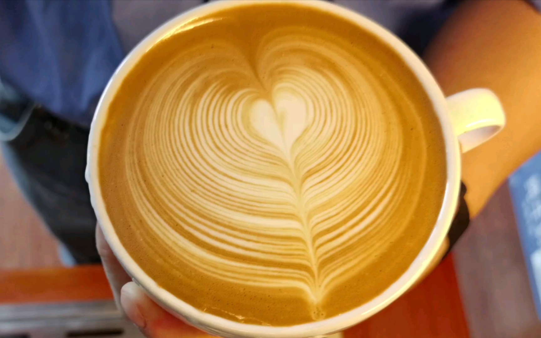 活动作品咖啡拉花千层心