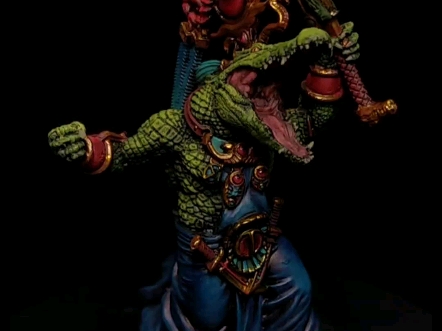 安卡桌游埃及众神索贝克涂装大概1/24大小