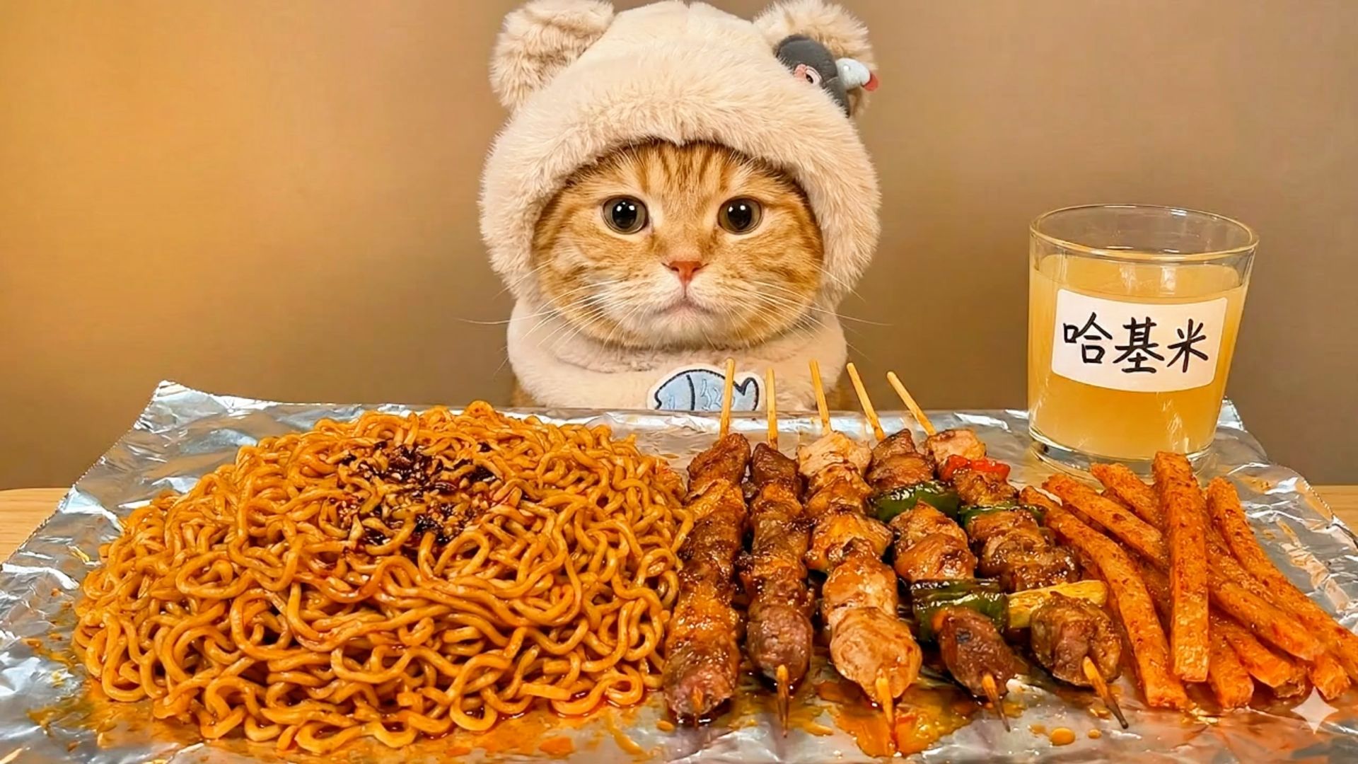 猫咪干饭名场面，建议反复观看～