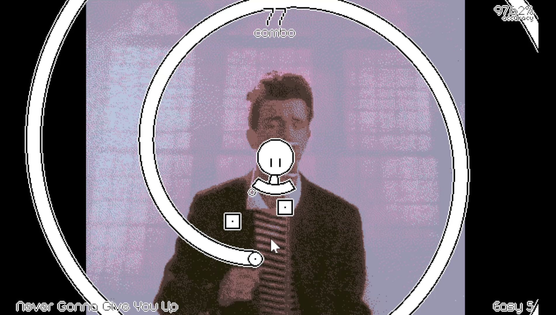 【Beatblock】社区自制谱：Never Gonna Give You Up - Rick Astley - 视频下载 Video ...