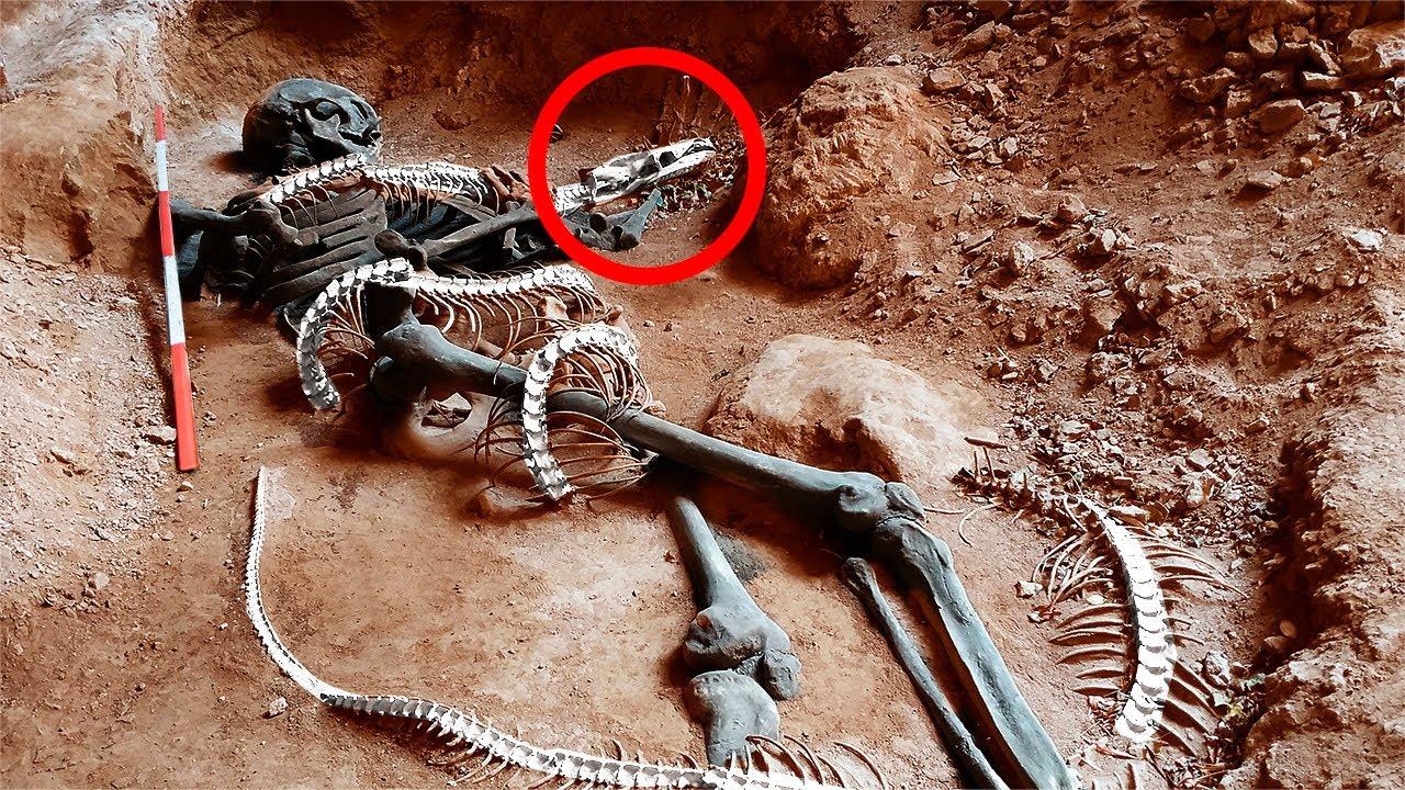 6个最神秘的考古发现,洞穴中发现被蛇缠绕的尸骨,史前巨蟒重现