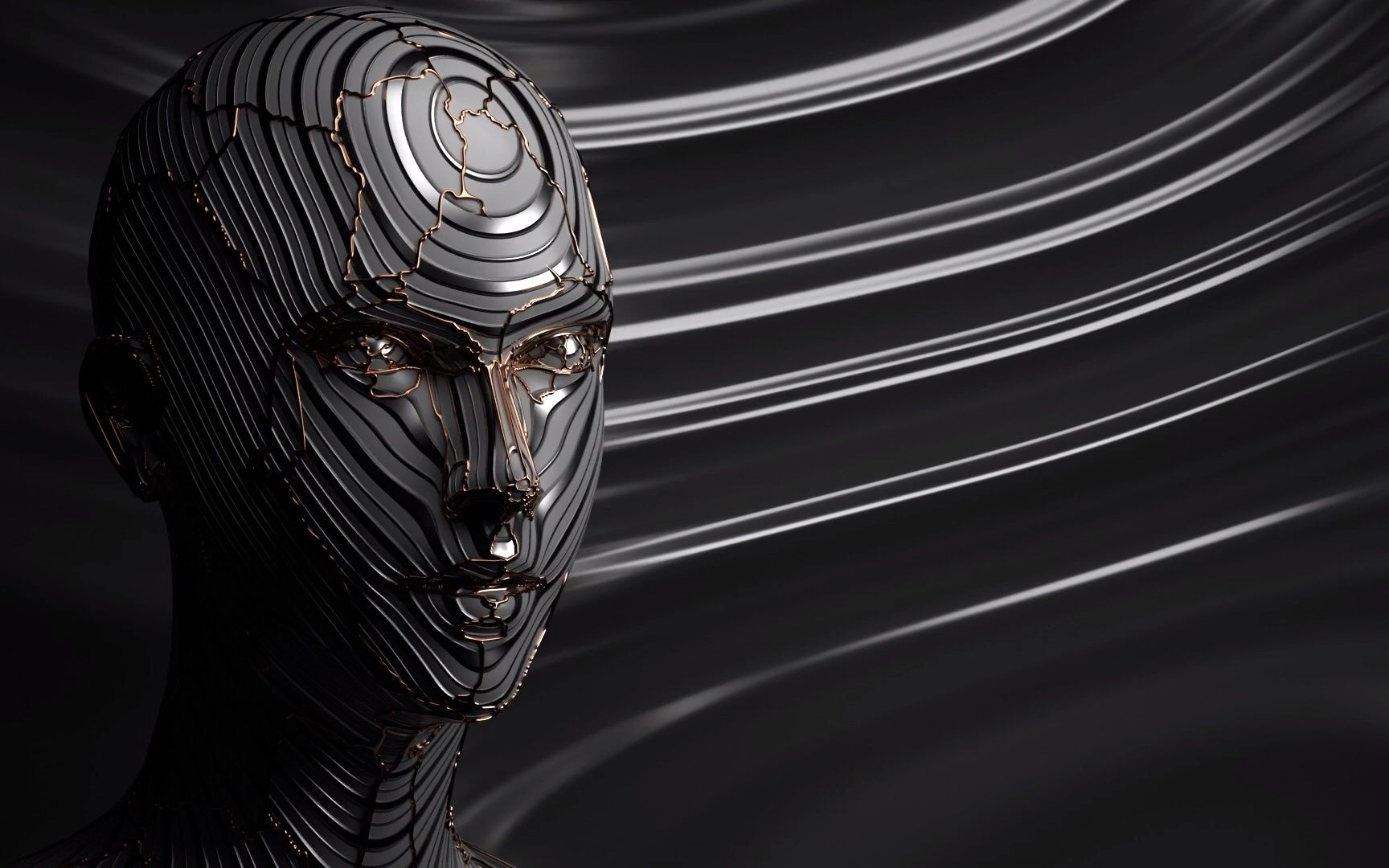 blender 3.2- 快速创建 sci-fi 科幻ai 机器人面部纹理