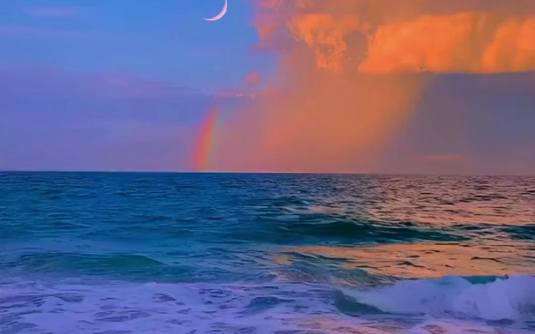 请@世界上最最最最可爱的仙女来看这动漫般的云朵