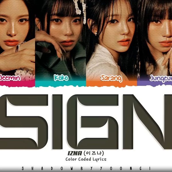 韓国　IZNA　SIGN　サノク　逆サポート　サラン　4CUT写真 韓国 IZNA SIGN サノク 逆サポート サラン 4CUT写真