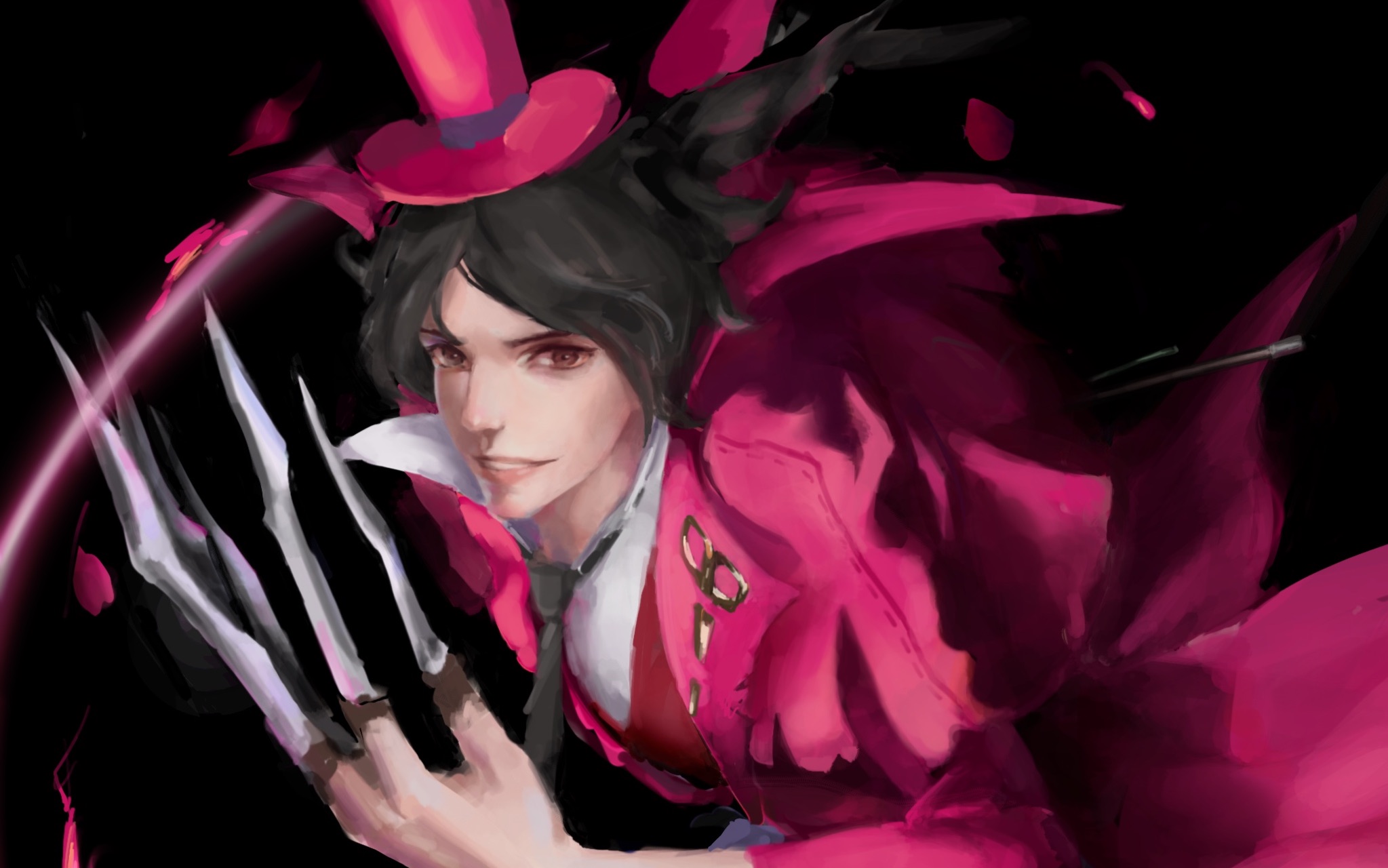 板绘过程第五人格画个玫瑰爵