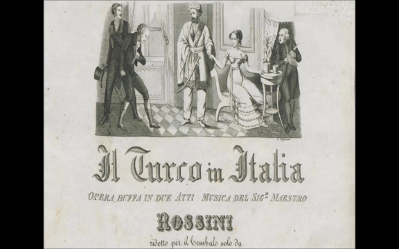 [图]【总谱】 罗西尼 Gioacchino Rossini - 土耳其人在意大利序曲 Il turco in Italia: Overture (1814)