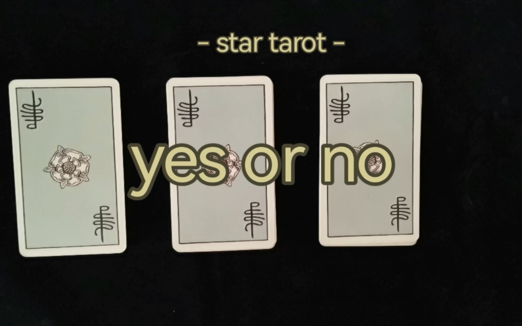 [图]【star tarot】心里的事情yes or no？