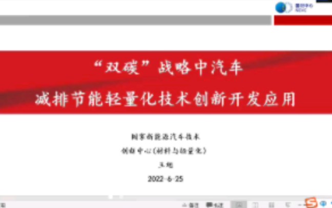 双碳战略中汽车减排节能轻量化技术创新开发应用哔哩哔哩bilibili