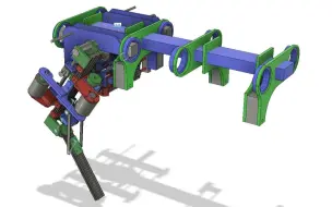 下载视频: 开源四足机器人openDog Dog Robot 2 _ Leg  Joint Prototype _ James Bruton