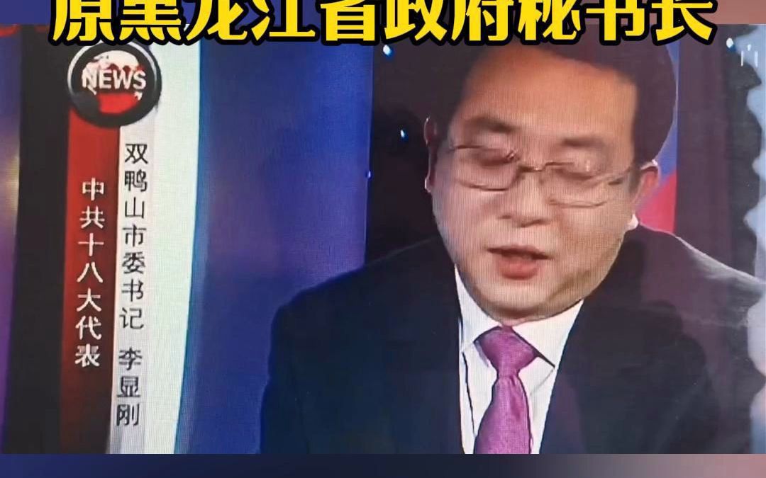 黑龙江人大常委原双鸭山市长省政府秘书长李显刚被查哔哩哔哩bilibili