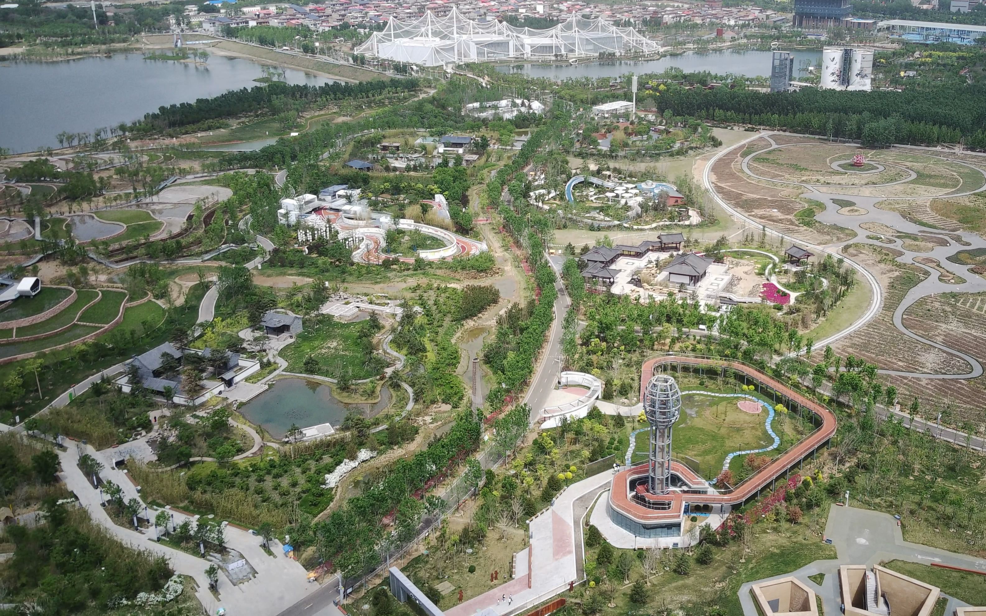 五一飞游惊艳邯郸园博园