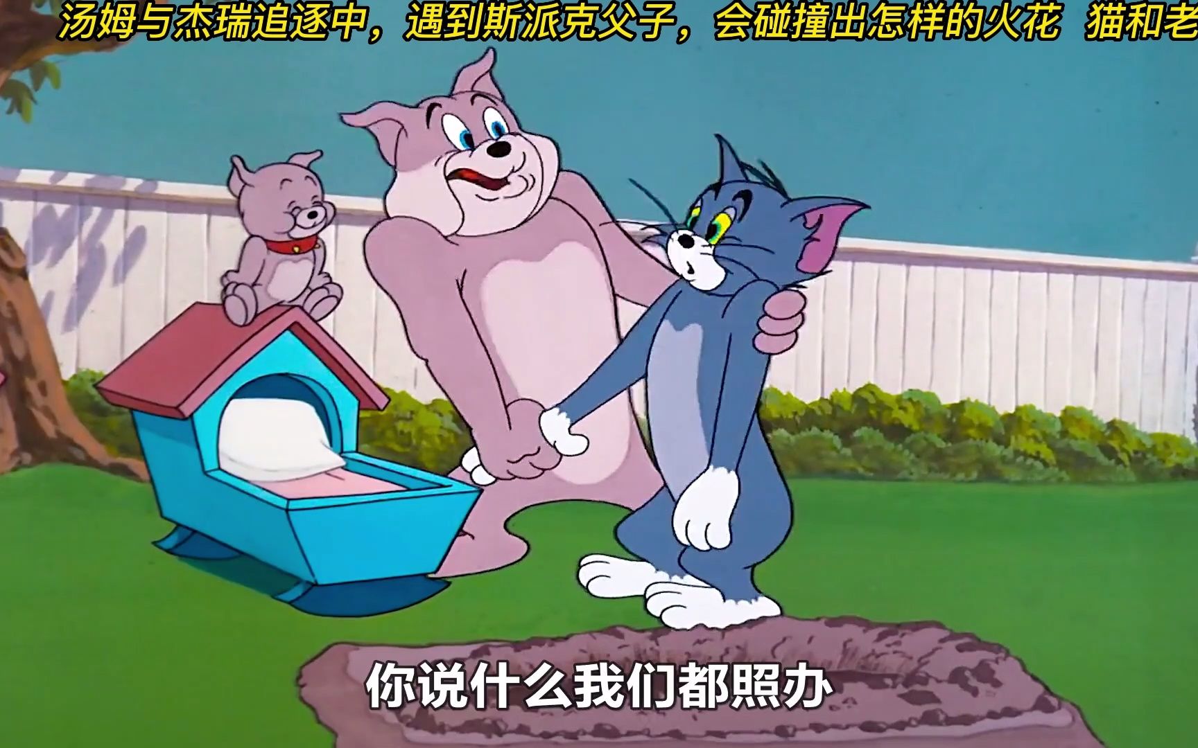 汤姆与杰瑞追逐中,遇到斯派克父子,会碰撞出怎样的火花 猫和老鼠