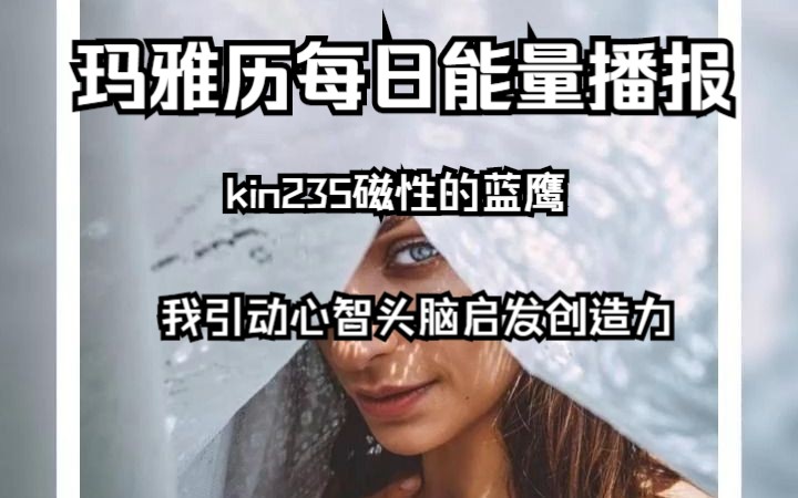 玛雅历每日能量播报kin235磁性的蓝鹰 我引动心智头脑启发创造力哔哩哔哩bilibili