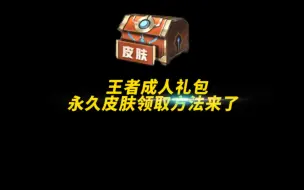 下载视频: 王者成人礼包永久皮肤领取方法来了！18岁玩家都可以领取永久皮肤自选宝箱！ #王者荣耀 #游戏嘉年华 #乘龙上王者