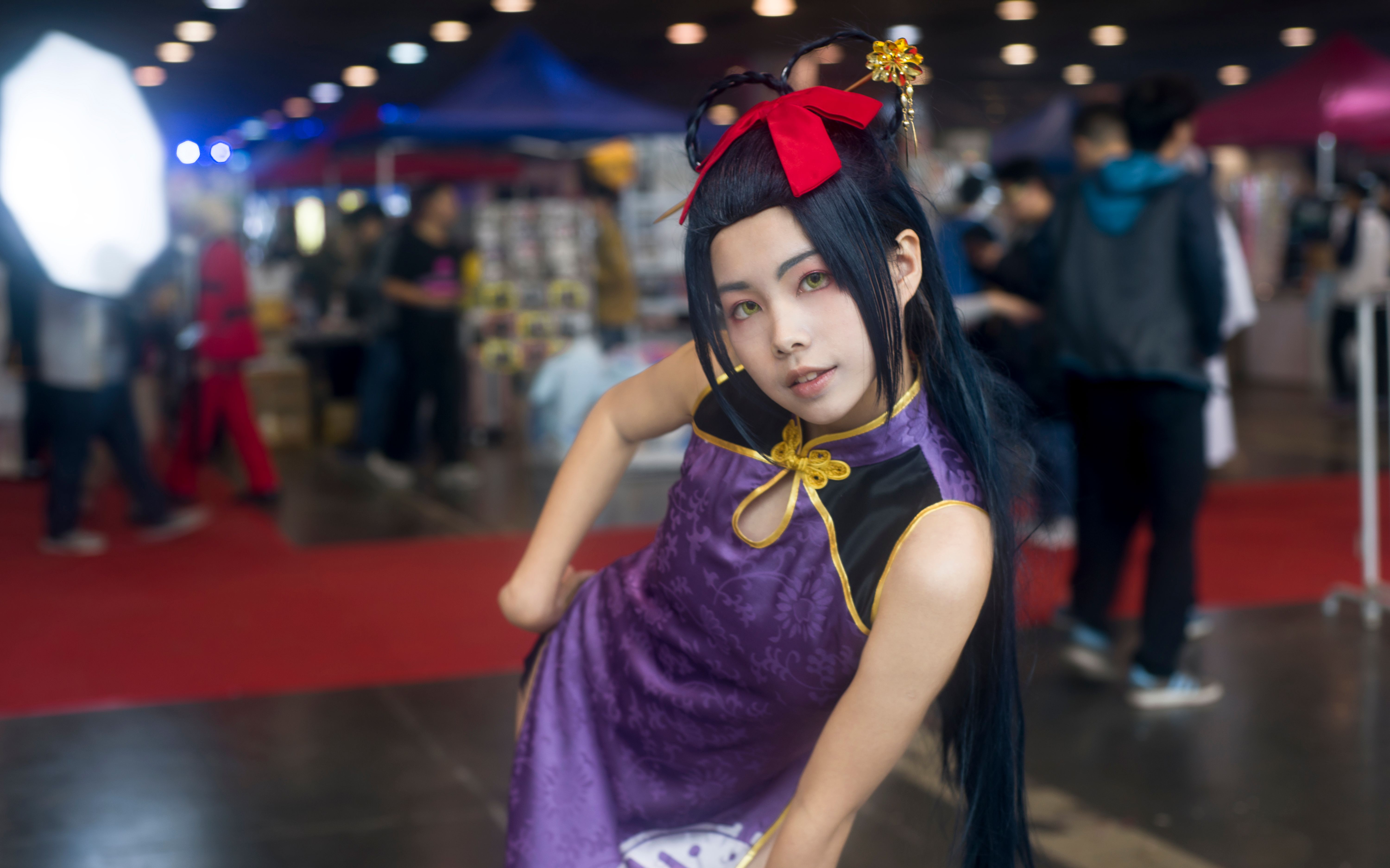 落侗刀剑乱舞次郎旗袍版cos教程