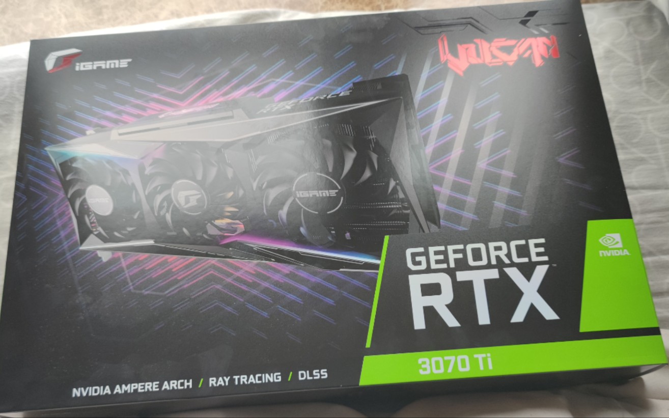 下山了七彩虹3070ti火神开箱甜甜圈测试