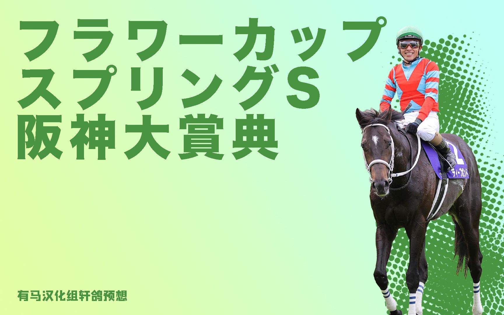 2022阪神大赏典G2&スプリングSG2&フラワーC预想有马汉化组轩鸽哔哩哔哩bilibili