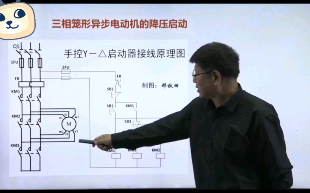 什么是降压启动,什么是自耦变压启动,讲的太清楚,第十三课三相异步电动机的启动接线方式哔哩哔哩bilibili