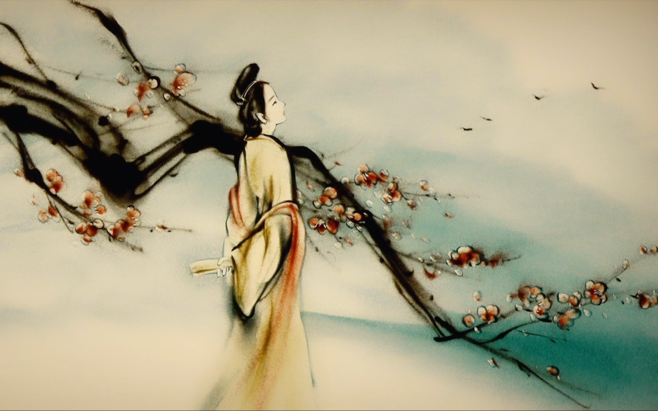 人教版小学语文古诗词歌曲沙画-陈敬平罗寒