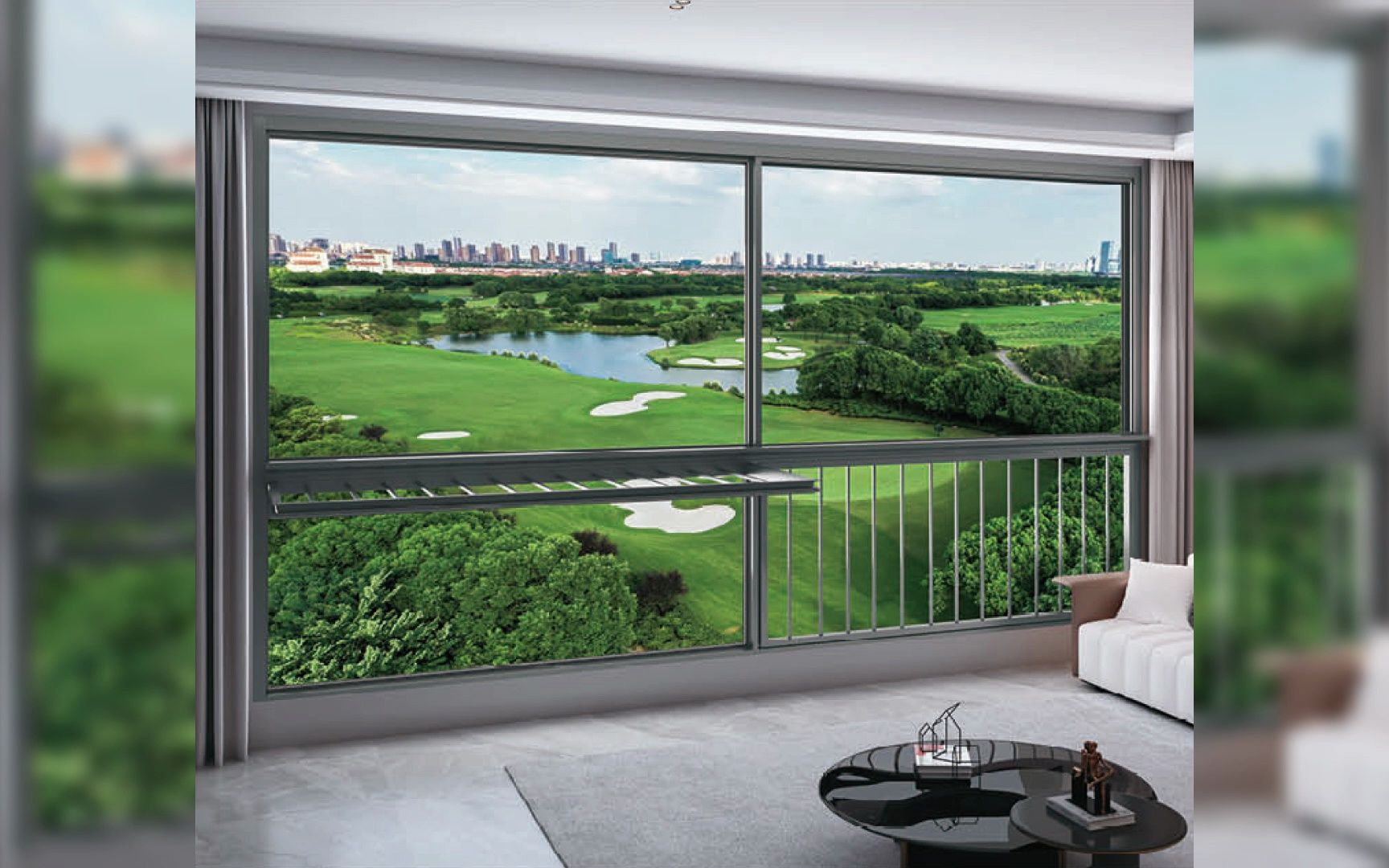 老广全景极窄推拉窗,颜值与使用并存!