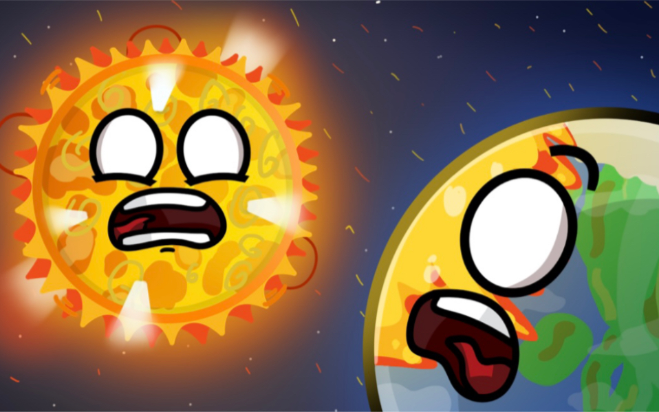 太阳居然射了月亮一脸?