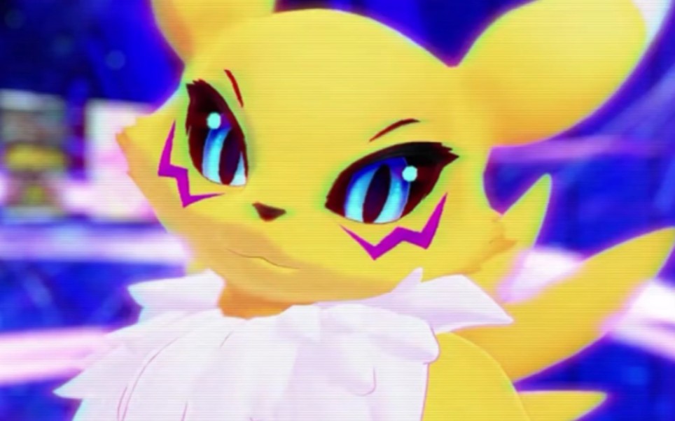 数码宝贝,妖狐兽renamon动态视频(作者lunesnowtail)