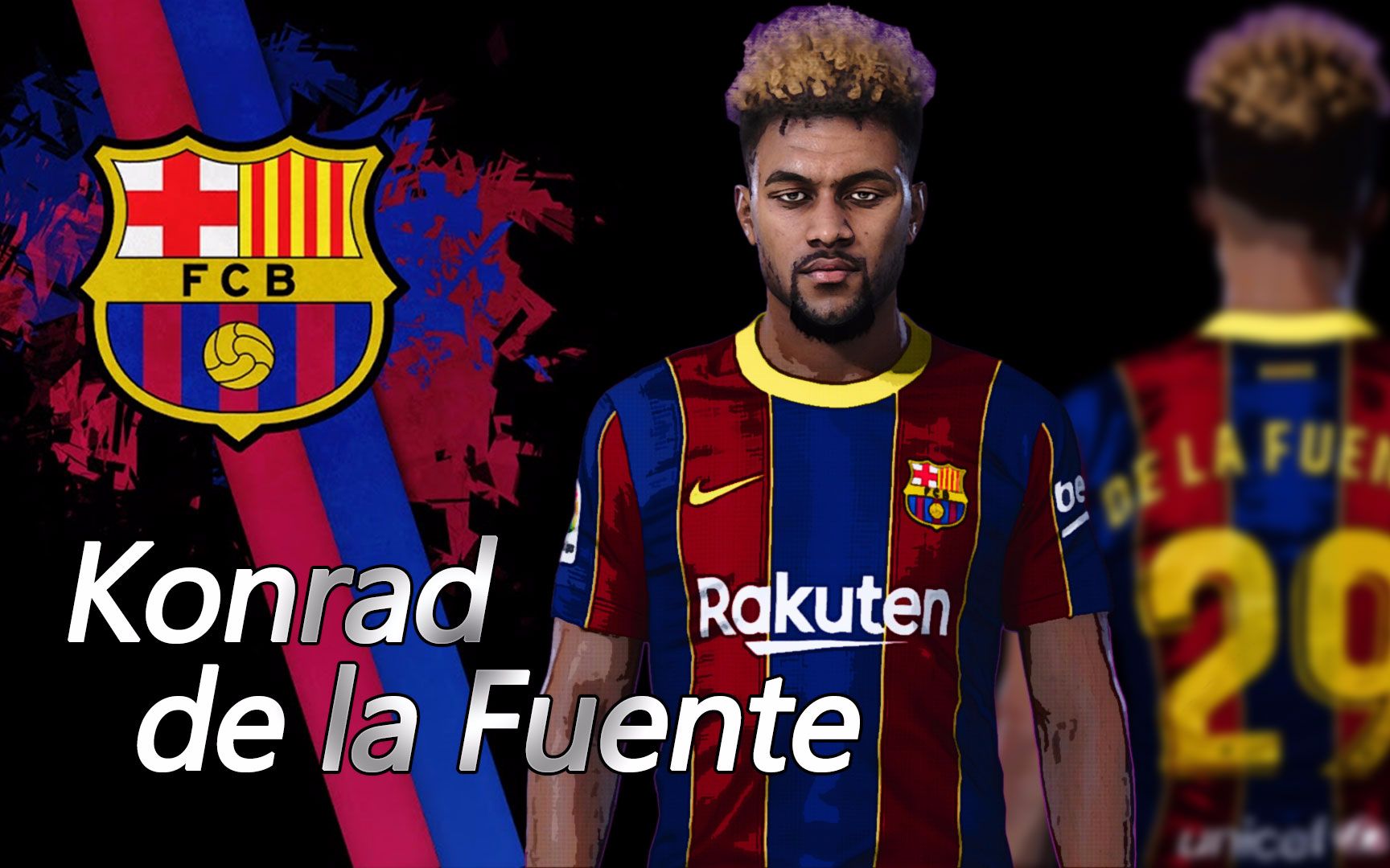 康拉德·德拉富恩特 | 巴萨b队美国国脚边锋,有望西甲首秀 | pes2020