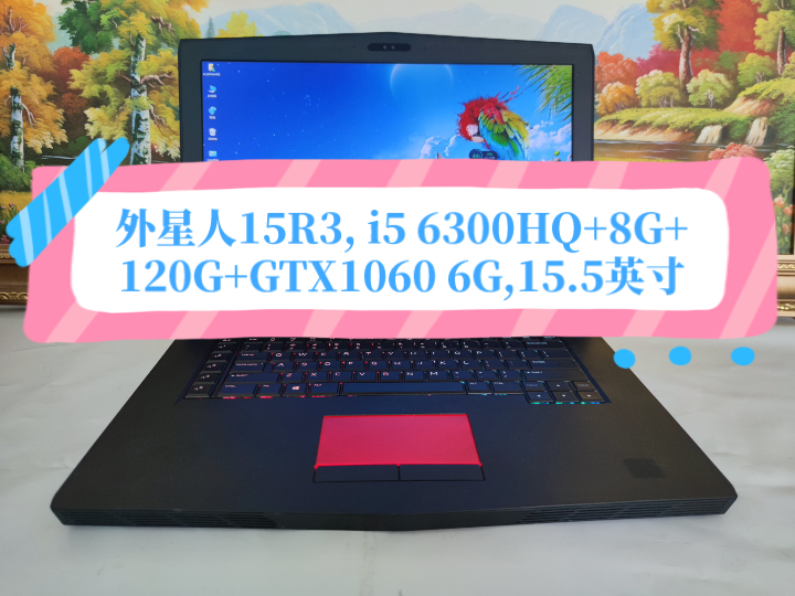 外星人15R3, i5 6300HQ+8G+120G+GTX1060 6G,15.5英寸哔哩哔哩bilibili