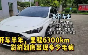 Descargar video: 影豹车主半年，6300km汽车发生的问题全记录，影豹有哪些小毛病，4000字最详细的分享。