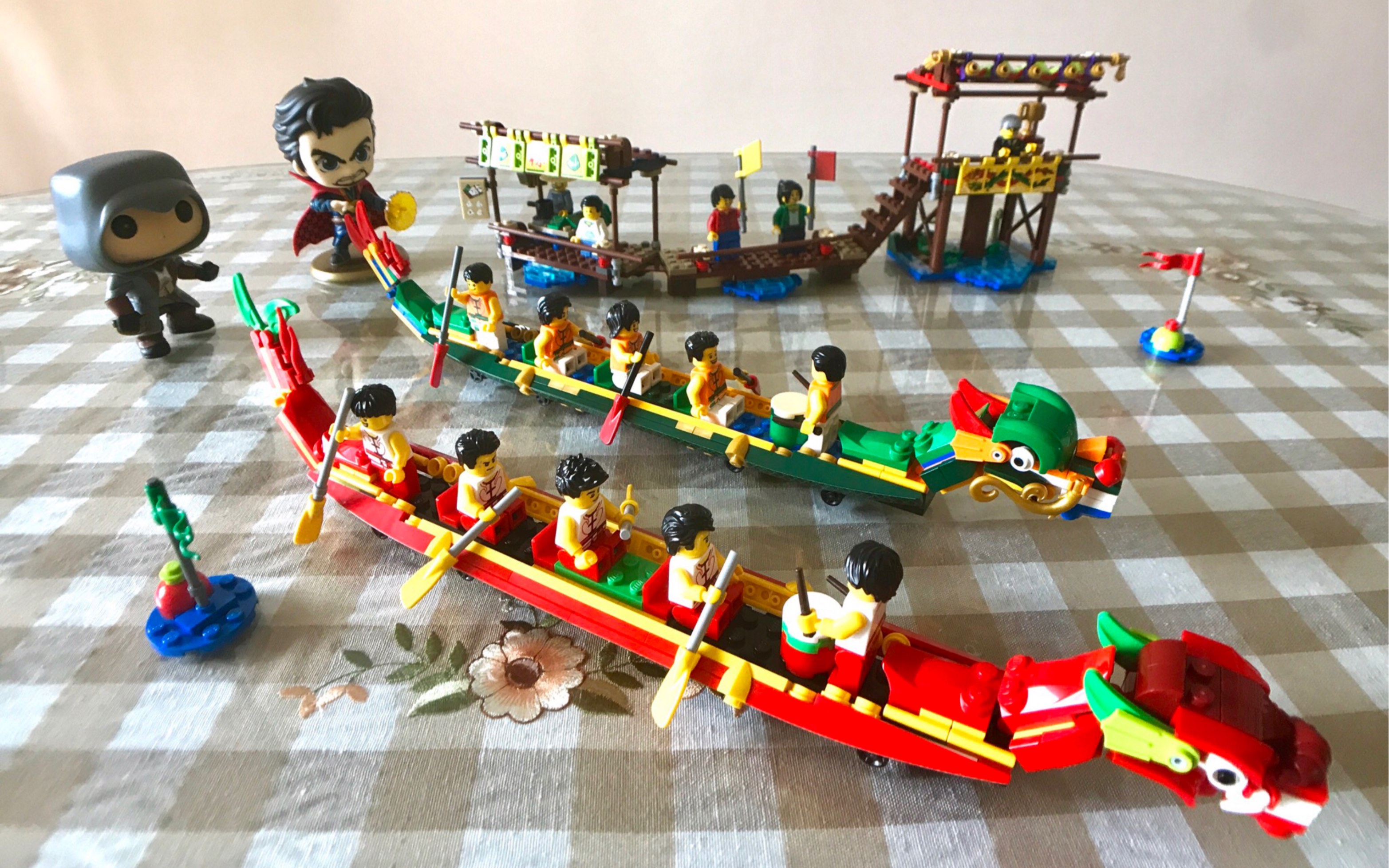 【摸鱼速拼】乐高中国风—端午赛龙舟