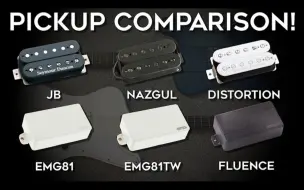 Скачать видео: 拾音器对比参考: Pickup Comparison Duncan JB Nazgul Distortion EMG8181tw  Fishman