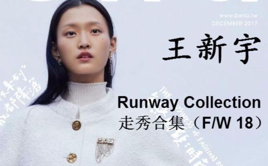 【然然君】中国超模王新宇Wangy ⷠRunway Collection秀场合集(F/W 18)哔哩哔哩bilibili