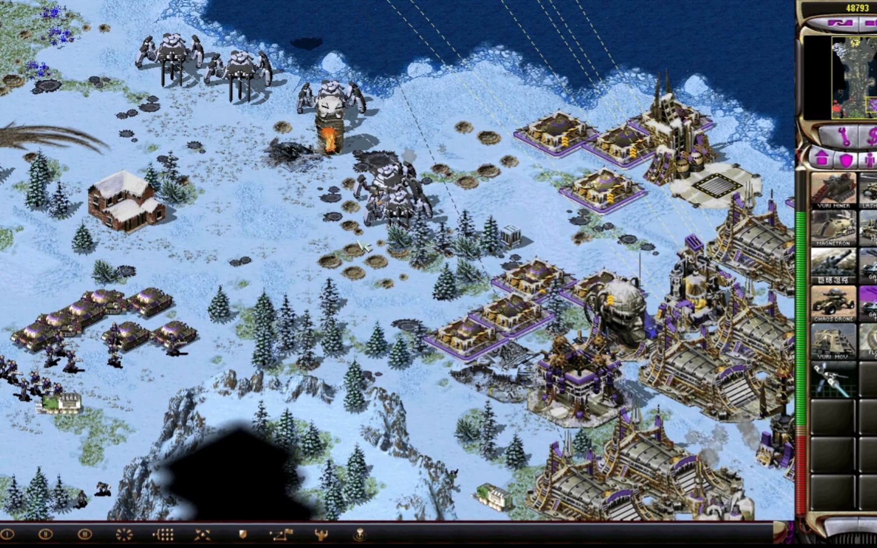 红警2se75尤里超重型加特林坦克离子卫星轰炸机器人