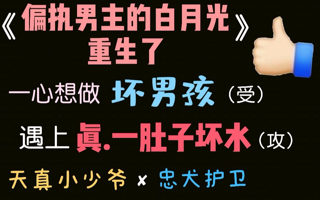 [图]【推文】一心想当坏男孩的可爱宝贝——《偏执男主的白月光重生了》：睡前小甜饼～