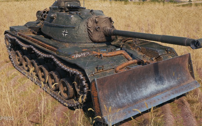 wot测试新德系8级中坦m48a2推土型实战测试