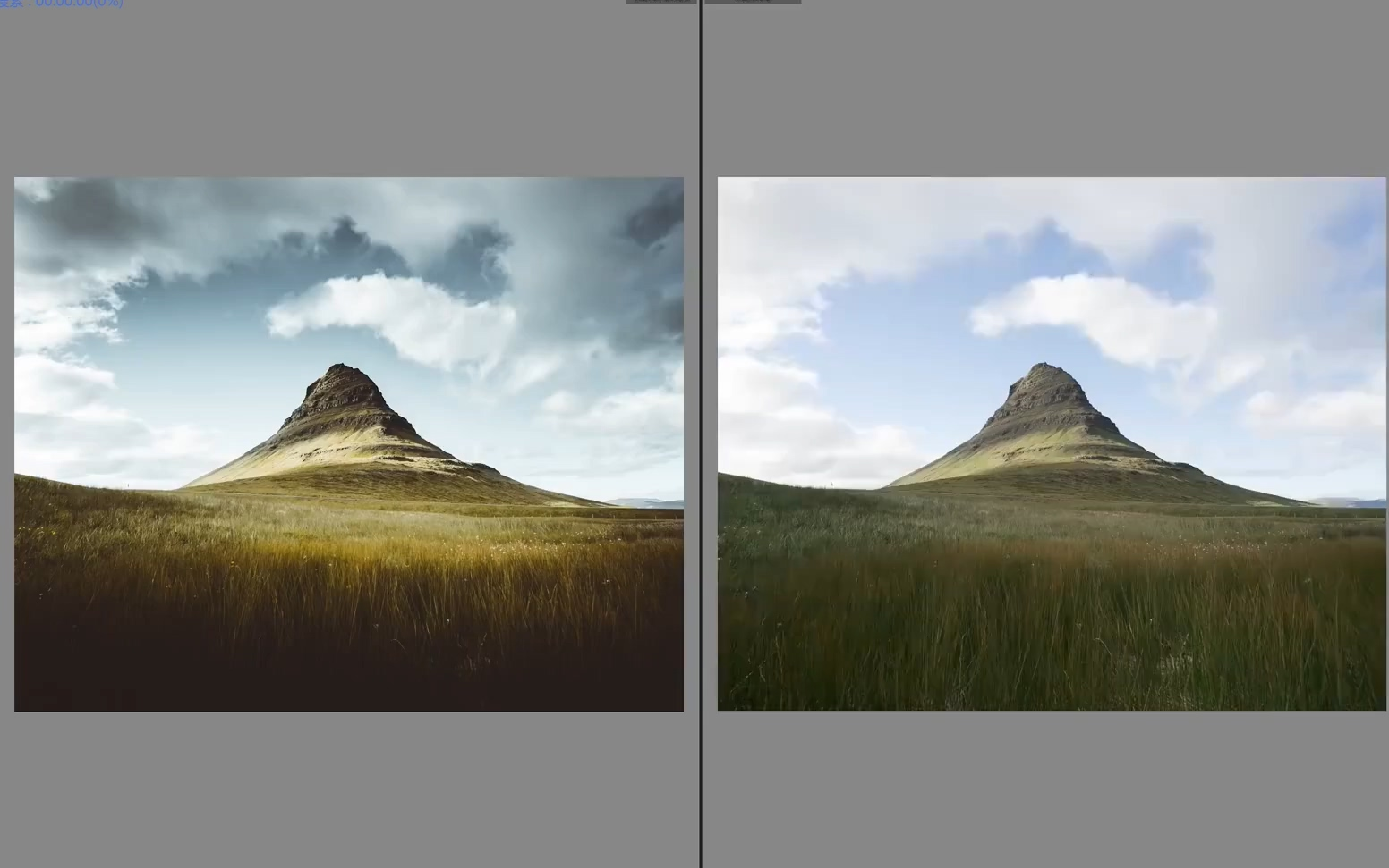 【lightroom调色-色彩模仿】150 增加对比度的暗色调风景调色(练习级)