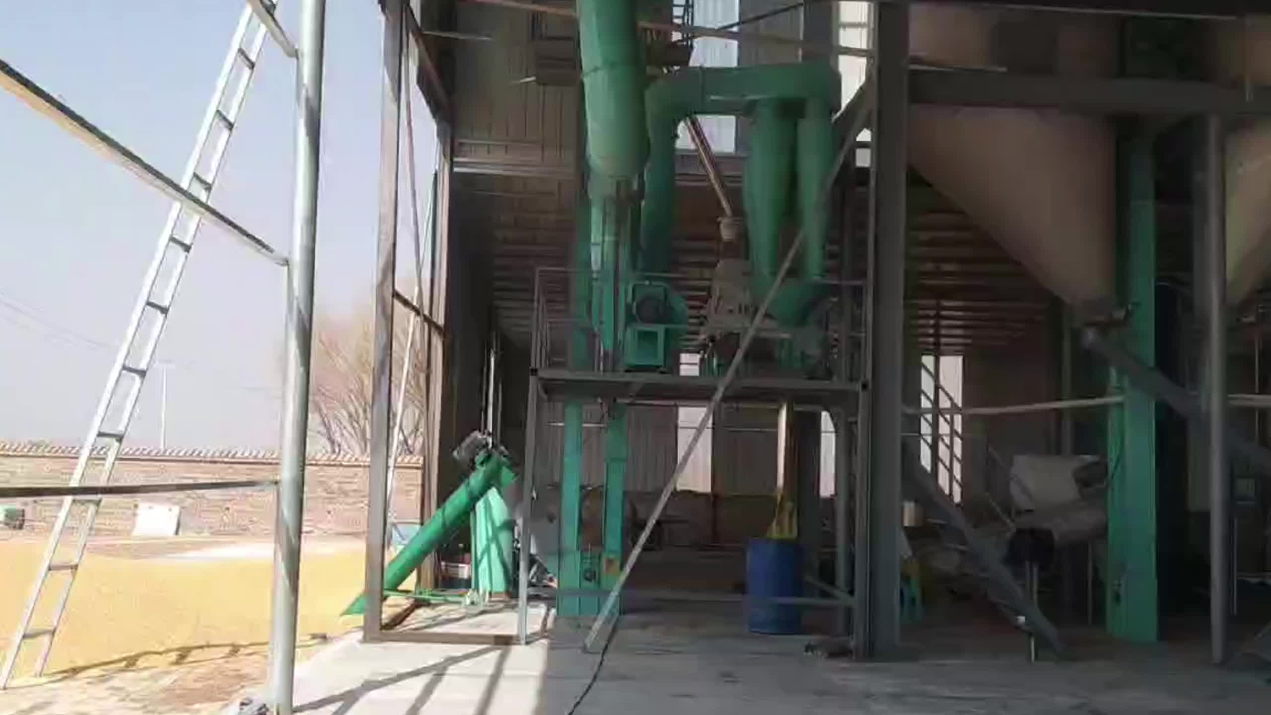 小型蒸汽玉米压片设备,蒸汽玉米压片加工设备实拍