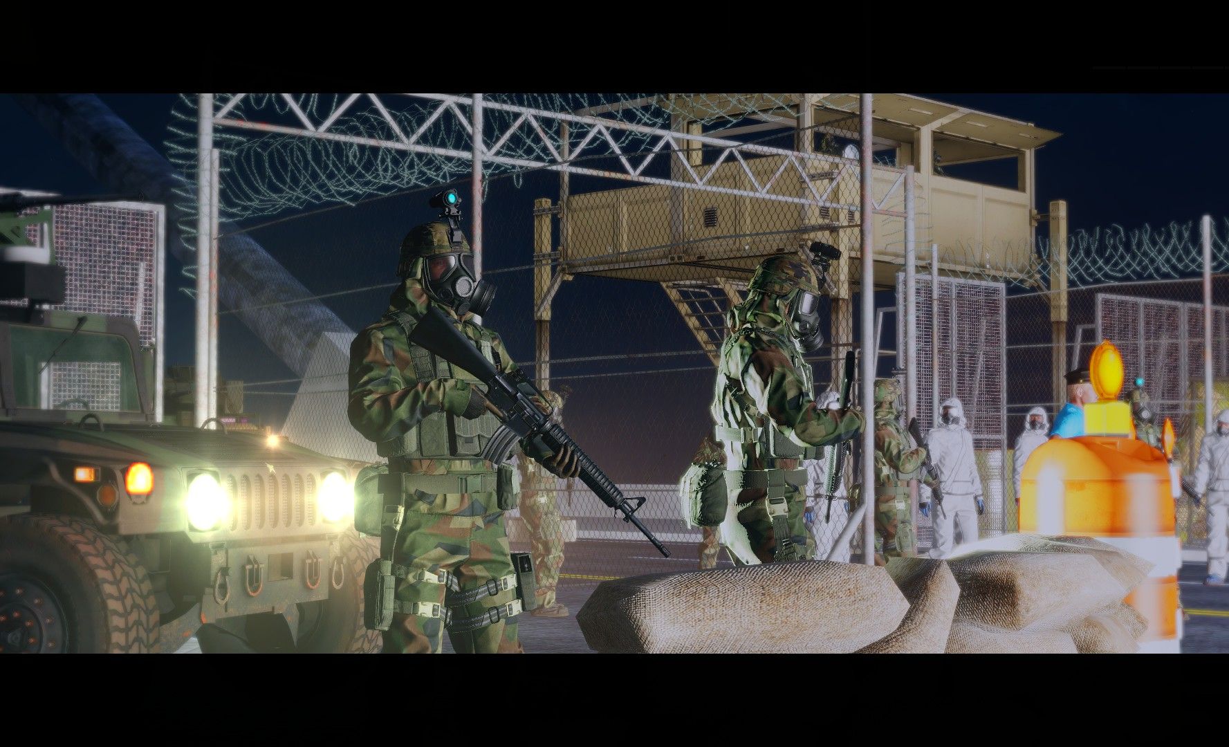 【丧尸微电影】曼哈顿爆发致命病毒,军队封锁桥梁(片段)