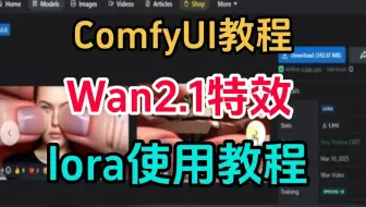 【ComfyUI教程】Wan2.1特效lora使用教程，全网最简单的Wan2.1Lora训练教程，0代码一键部署，全程自动打标自动训练，Wan2.1一键整合包L