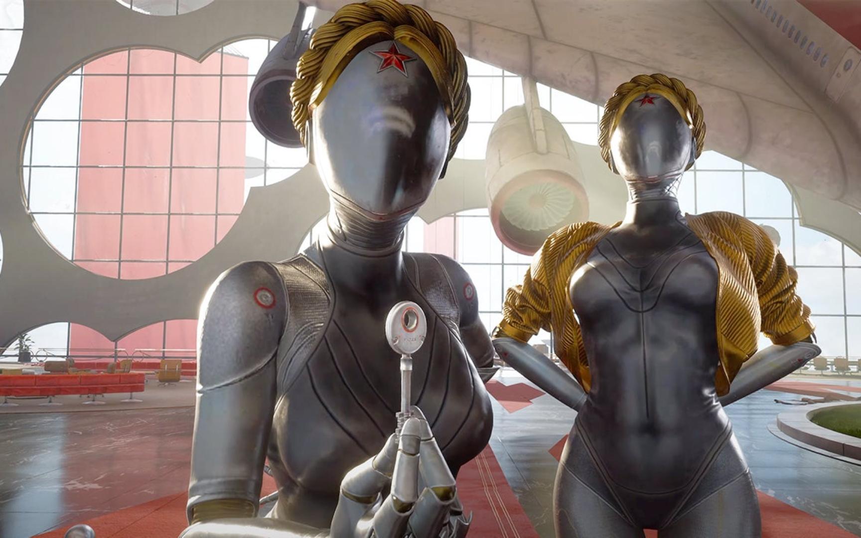 《原子之心》智性恋福音,机器人双胞胎小姐姐中英文对比,双生舞伶左伶