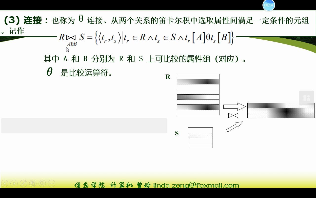 DB10.2 关系代数之连接运算概念、一般连接、等值连接、自然连接哔哩哔哩bilibili