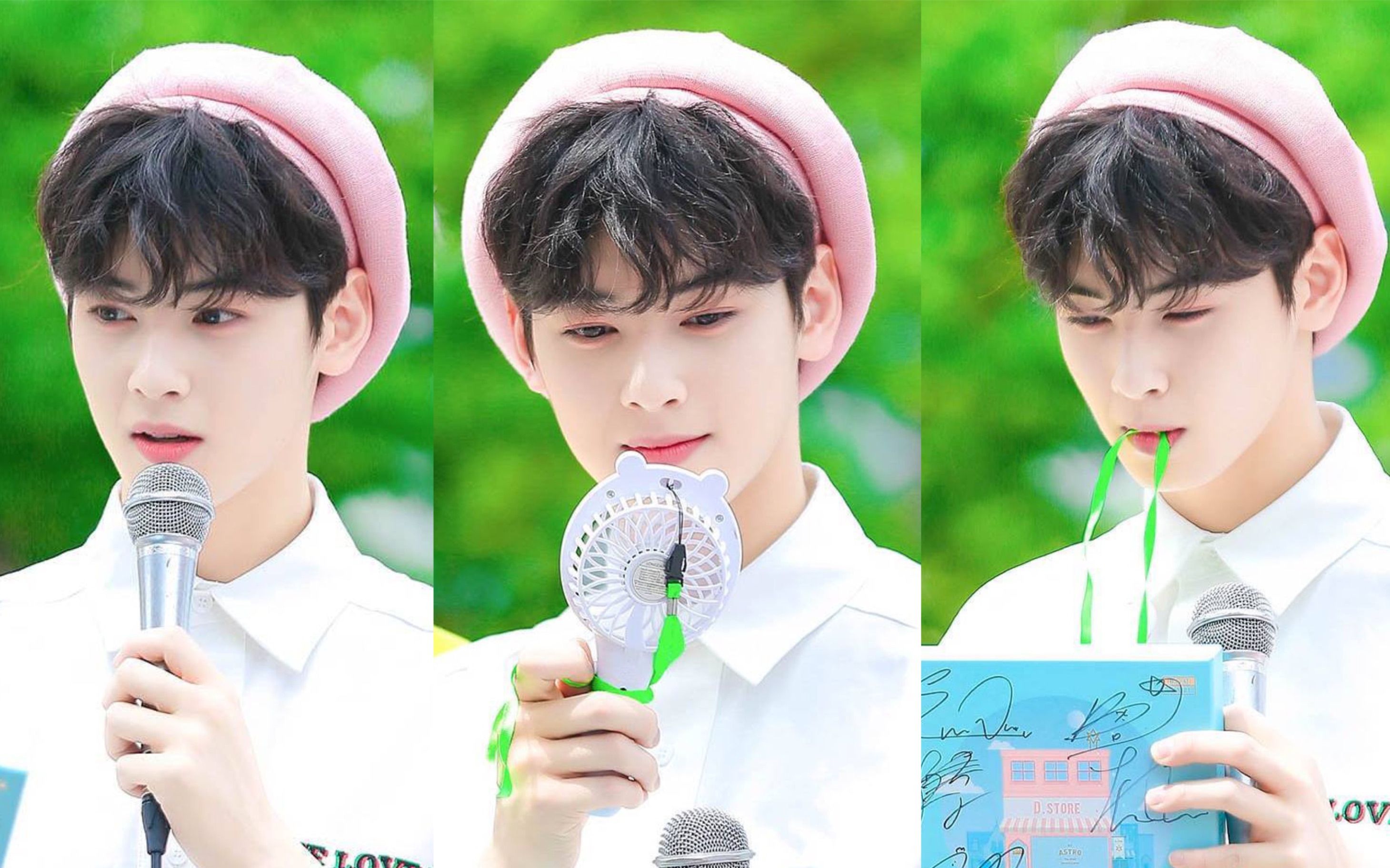 【车银优】170701粉色贝雷帽mini fanmeeting车银优focus饭拍(2p)