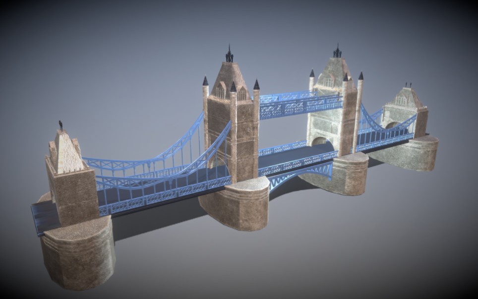 3d模型 - 伦敦塔桥 - 自制 - 私信享折扣