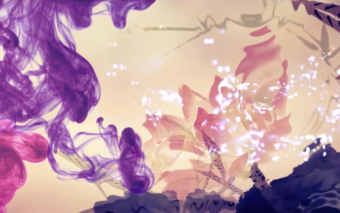 大鱼海棠歌曲演唱舞蹈演出舞台led大屏幕水墨背景视频素材