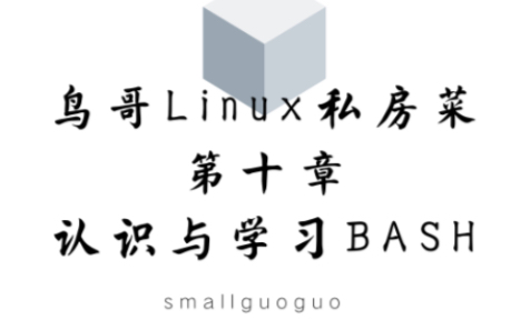 【鸟哥Linux私房菜】第十章、认识与学习BASH哔哩哔哩bilibili