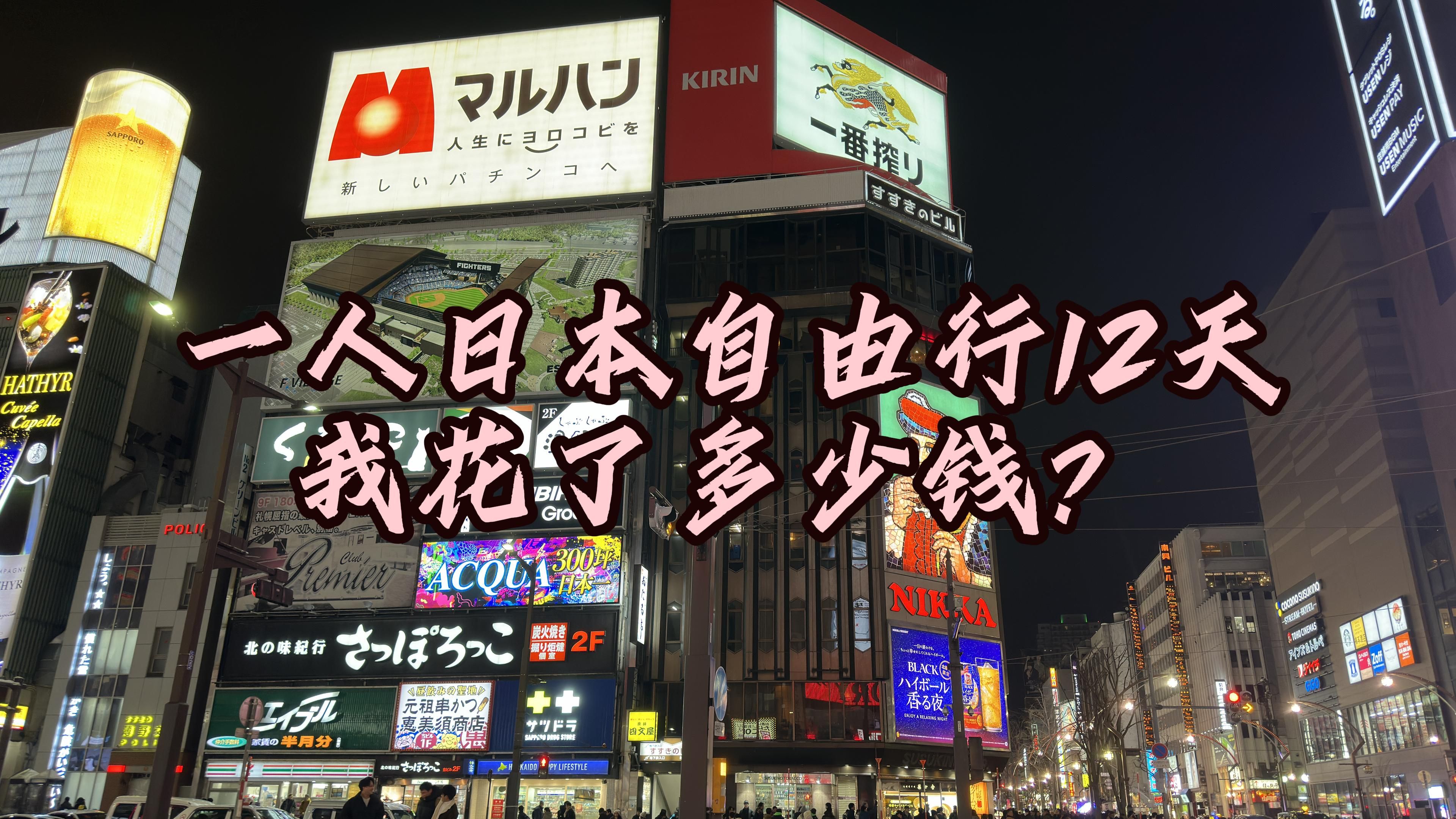 一人日本自由行12天,我花了多少钱?哔哩哔哩bilibili